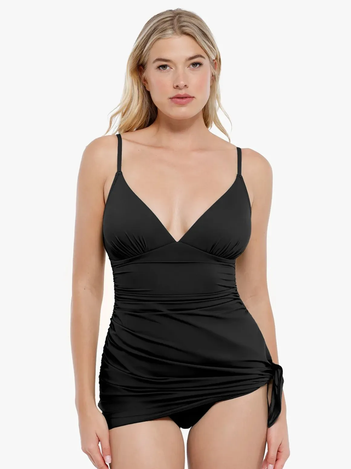 Shapewear Ruched Convertible One-Piece Swimsuit