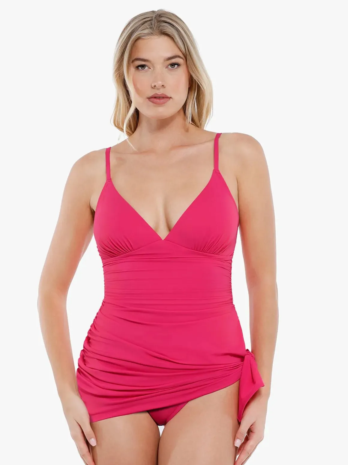 Shapewear Ruched Convertible One-Piece Swimsuit