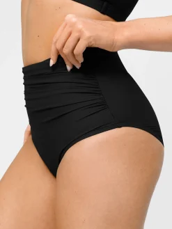 Shapewear Ruched High-Waist Sculpting Bikini Bottom
