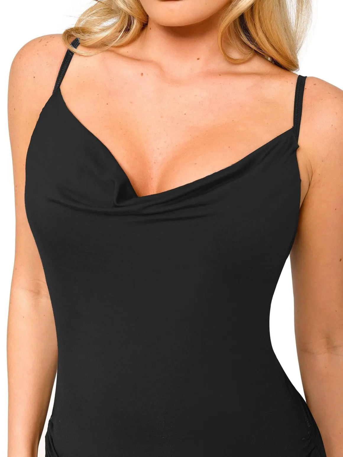 Shapewear Ruched Modal Bodycon Mini Slip Dress