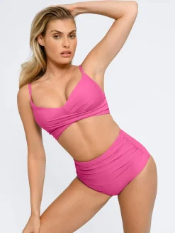 Shapewear Ruched Sculpting Bikini Top and Bottom Set