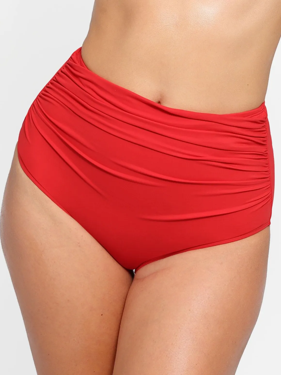 Shapewear Ruched Sculpting Bikini Top and Bottom Set
