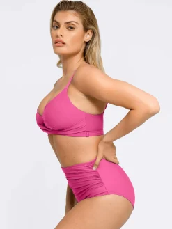 Shapewear Ruched Sculpting Bikini Top and Bottom Set