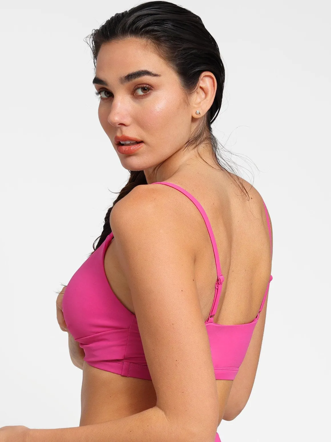 Shapewear Ruched Sculpting Bikini Top and Bottom Set