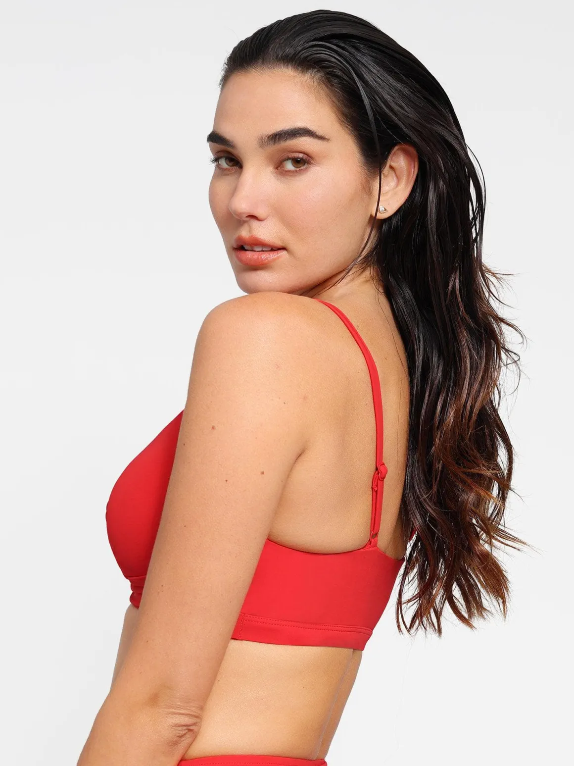 Shapewear Ruched Sculpting Bikini Top and Bottom Set