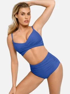 Shapewear Ruched Sculpting Bikini Top and Bottom Set