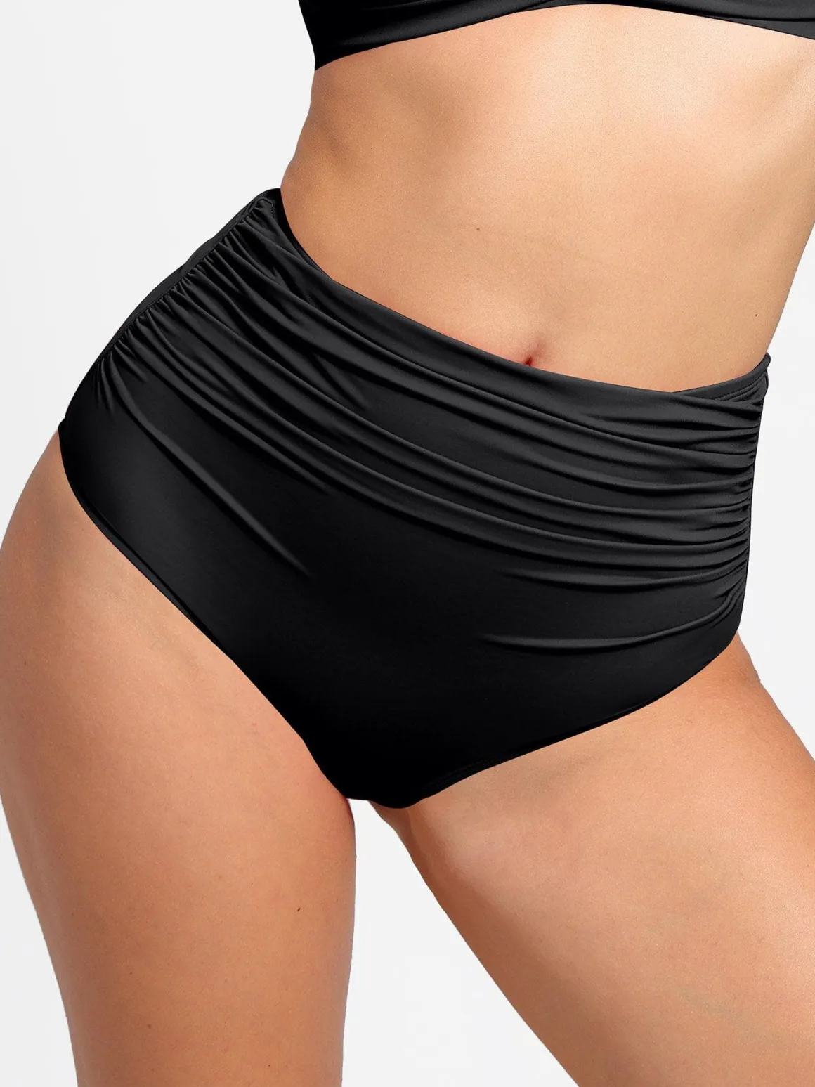 Shapewear Ruched Sculpting Bikini Top and Bottom Set