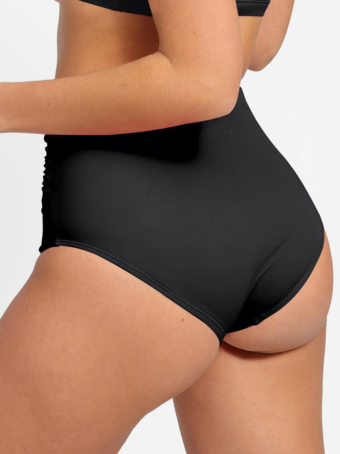 Shapewear Ruched Sculpting Bikini Top and Bottom Set