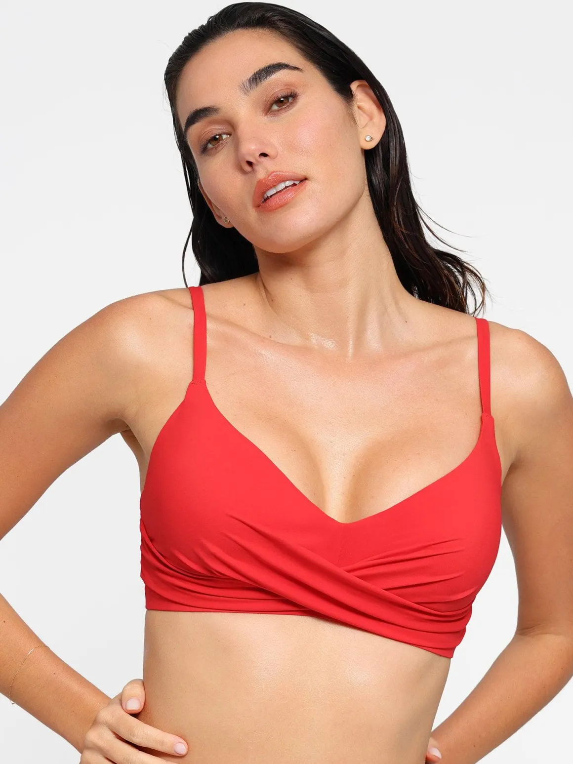 Shapewear Ruched Sculpting Bikini Top and Bottom Set