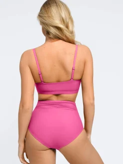 Shapewear Ruched Sculpting Bikini Top and Bottom Set