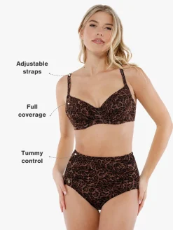 Shapewear Ruched Tummy Control Bikini Set