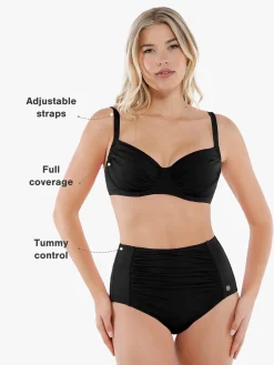 Shapewear Ruched Tummy Control Bikini Set
