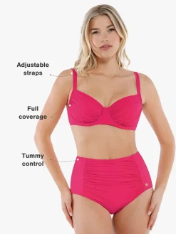 Shapewear Ruched Tummy Control Bikini Set