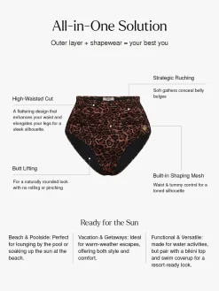 Shapewear Ruched Tummy Control Bikini Brief