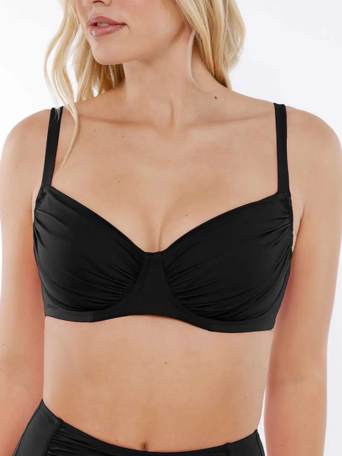 Shapewear Ruched Underwire Bikini Top