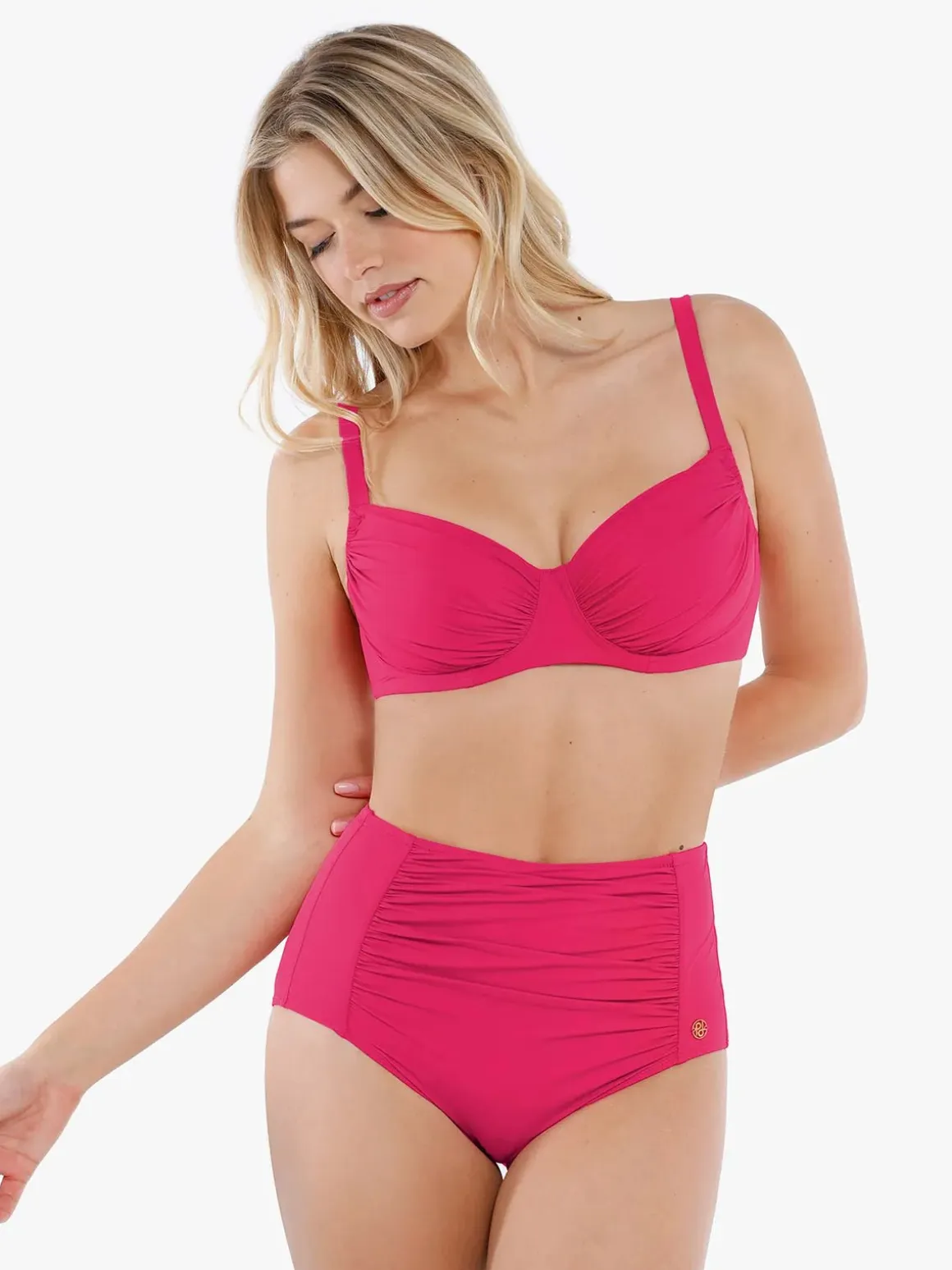 Shapewear Ruched Underwire Bikini Top