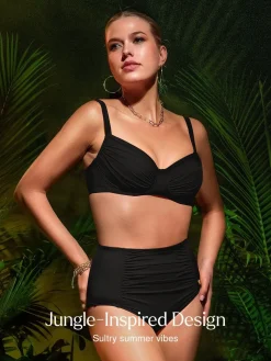 Shapewear Ruched Underwire Bikini Top