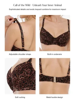 Shapewear Ruched Underwire Bikini Top