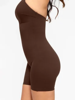 Shapewear Sculpting Cutaway Halter Romper