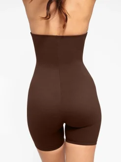 Shapewear Sculpting Cutaway Halter Romper