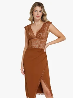 Shapewear Sculpting Lace Bodysuit or Midi Skirt or Shrug