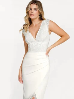 Shapewear Sculpting Lace Bodysuit or Midi Skirt or Shrug