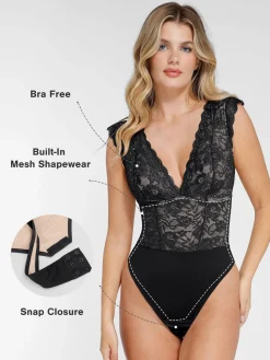 Shapewear Sculpting Lace Bodysuit or Midi Skirt or Shrug
