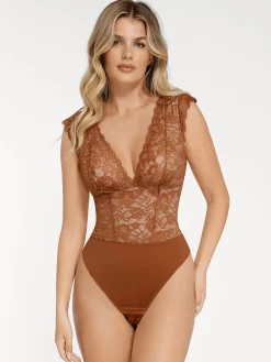 Shapewear Sculpting Lace Bodysuit or Midi Skirt or Shrug