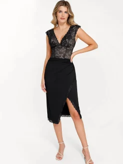 Shapewear Sculpting Lace Bodysuit or Midi Skirt or Shrug