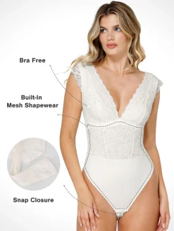Shapewear Sculpting Lace Bodysuit or Midi Skirt or Shrug