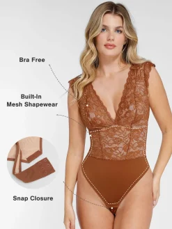 Shapewear Sculpting Lace Bodysuit or Midi Skirt or Shrug