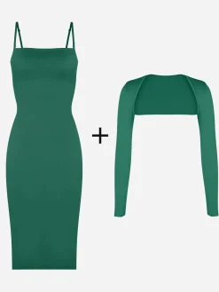 Shapewear Sculpting Midi Tube Dress or Shrug or Set