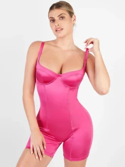 Shapewear Sculpting Shine Mid-Thigh Corset Romper