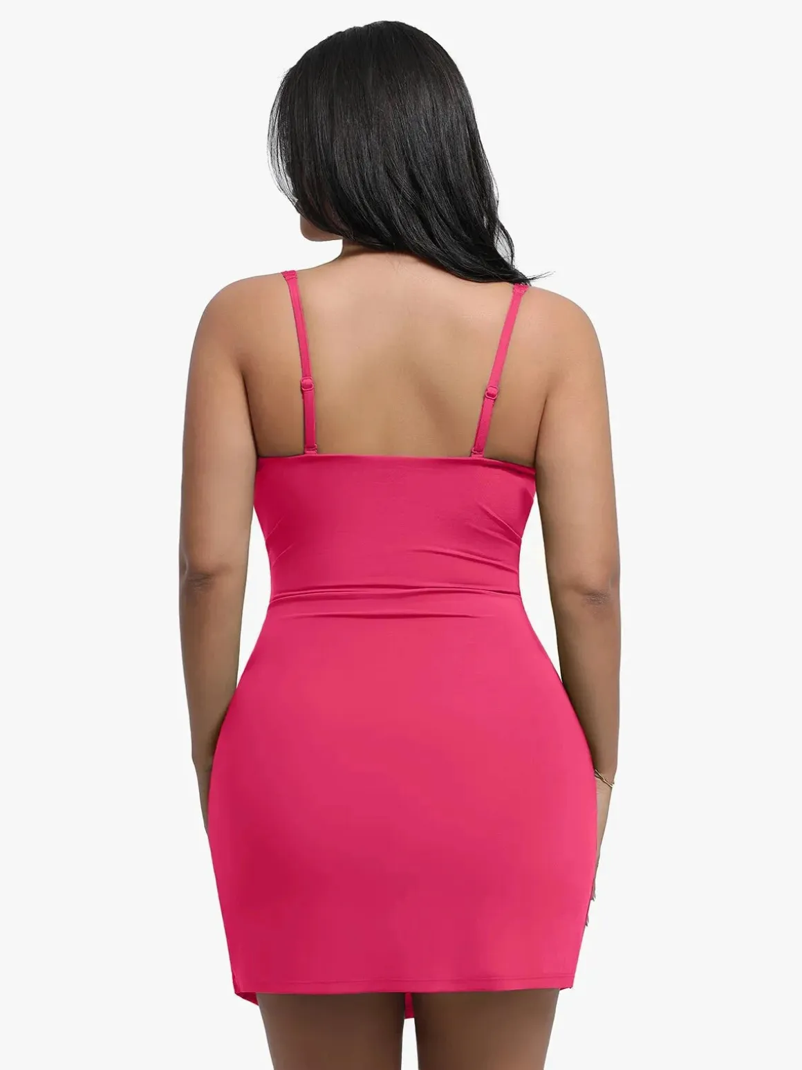Shapewear Sculpting Side Slit Mini Dress