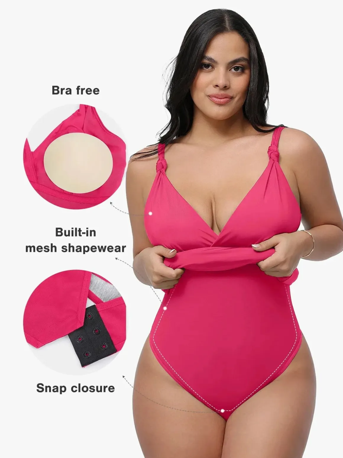 Shapewear Sculpting Side Slit Mini Dress
