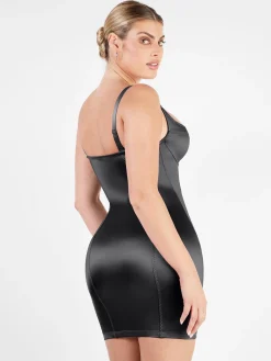 Shapewear Scuplting Satin Bustier Mini Dress