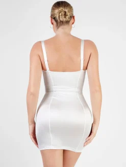 Shapewear Scuplting Satin Bustier Mini Dress