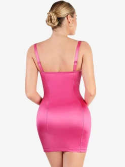 Shapewear Scuplting Satin Bustier Mini Dress