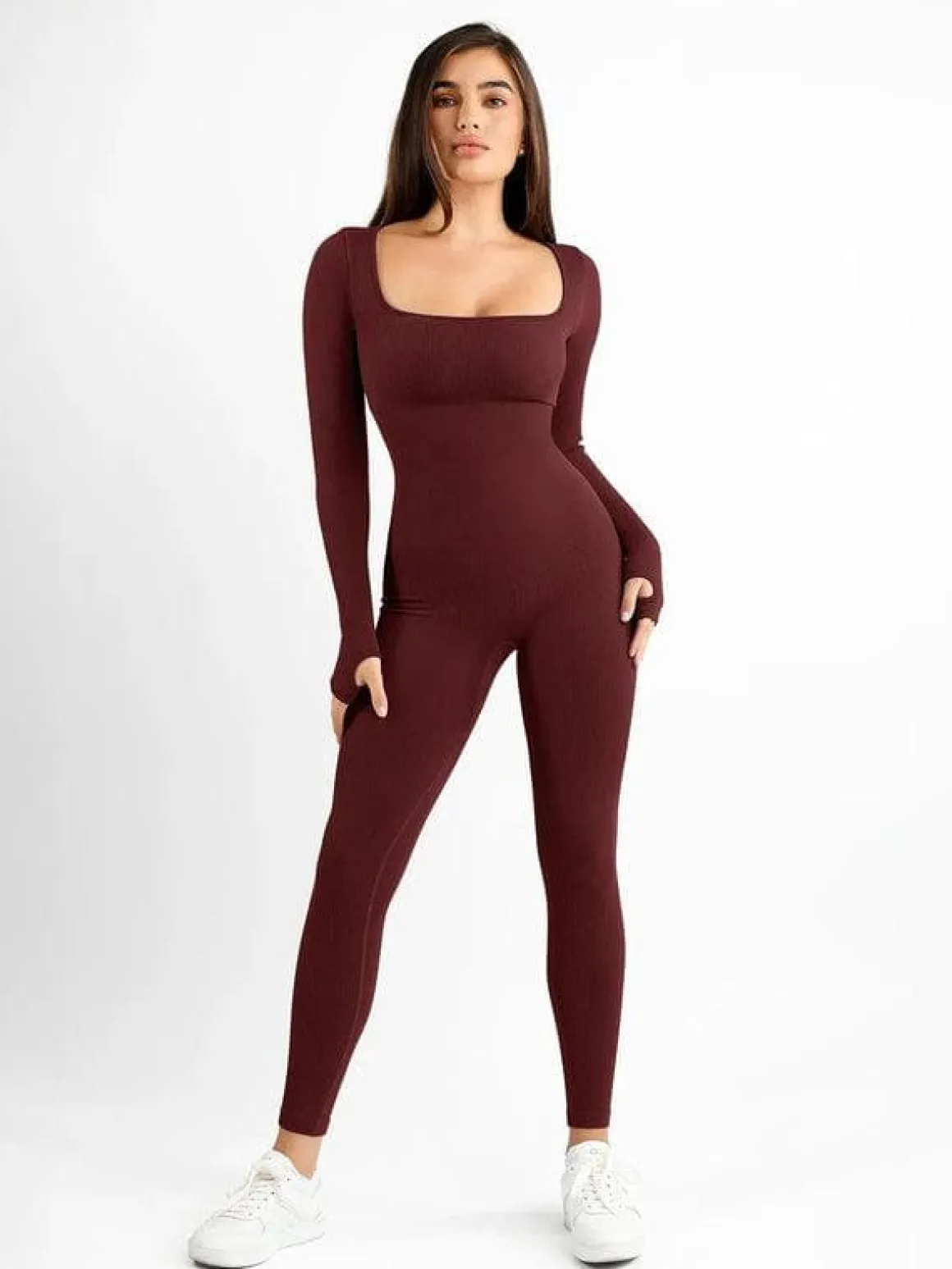Shapewear Seamless Long Sleeve & Square Neck Sleeveless Jumpsuits
