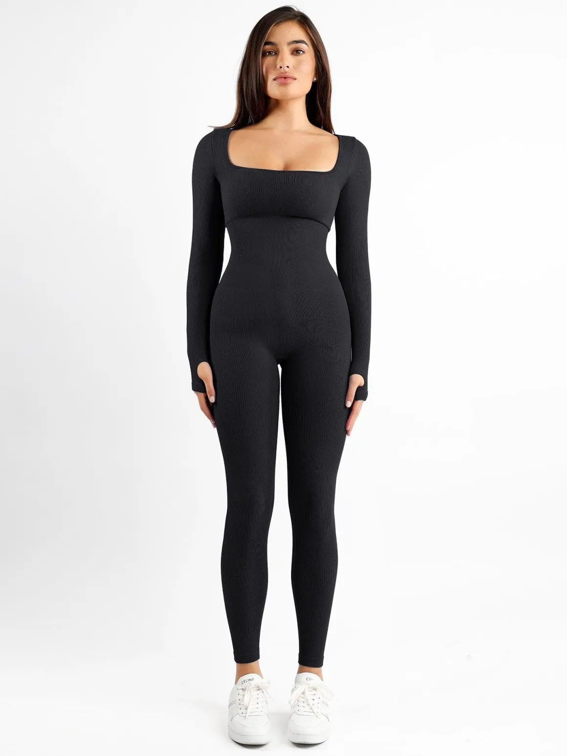 Shapewear Seamless Long Sleeve & Square Neck Sleeveless Jumpsuits