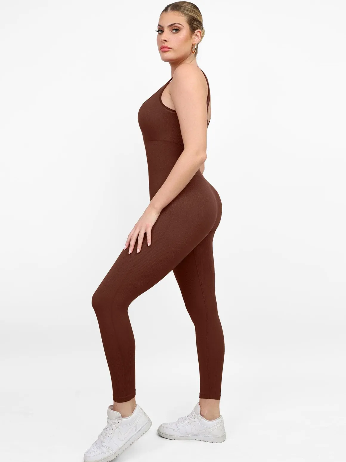 Shapewear Seamless Long Sleeve & Square Neck Sleeveless Jumpsuits