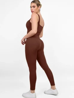 Shapewear Seamless Long Sleeve & Square Neck Sleeveless Jumpsuits