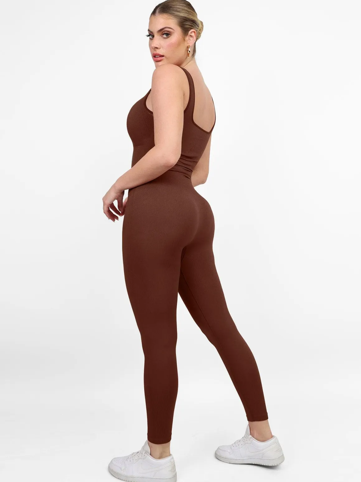 Shapewear Seamless Long Sleeve & Square Neck Sleeveless Jumpsuits