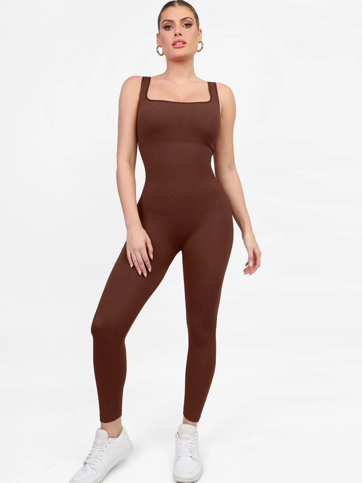 Shapewear Seamless Long Sleeve & Square Neck Sleeveless Jumpsuits