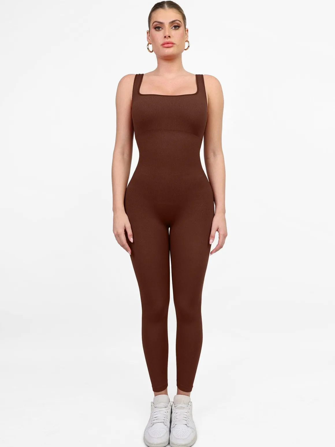 Shapewear Seamless Long Sleeve & Square Neck Sleeveless Jumpsuits