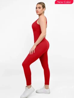 Shapewear Seamless Long Sleeve & Square Neck Sleeveless Jumpsuits