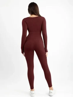 Shapewear Seamless Long Sleeve & Square Neck Sleeveless Jumpsuits
