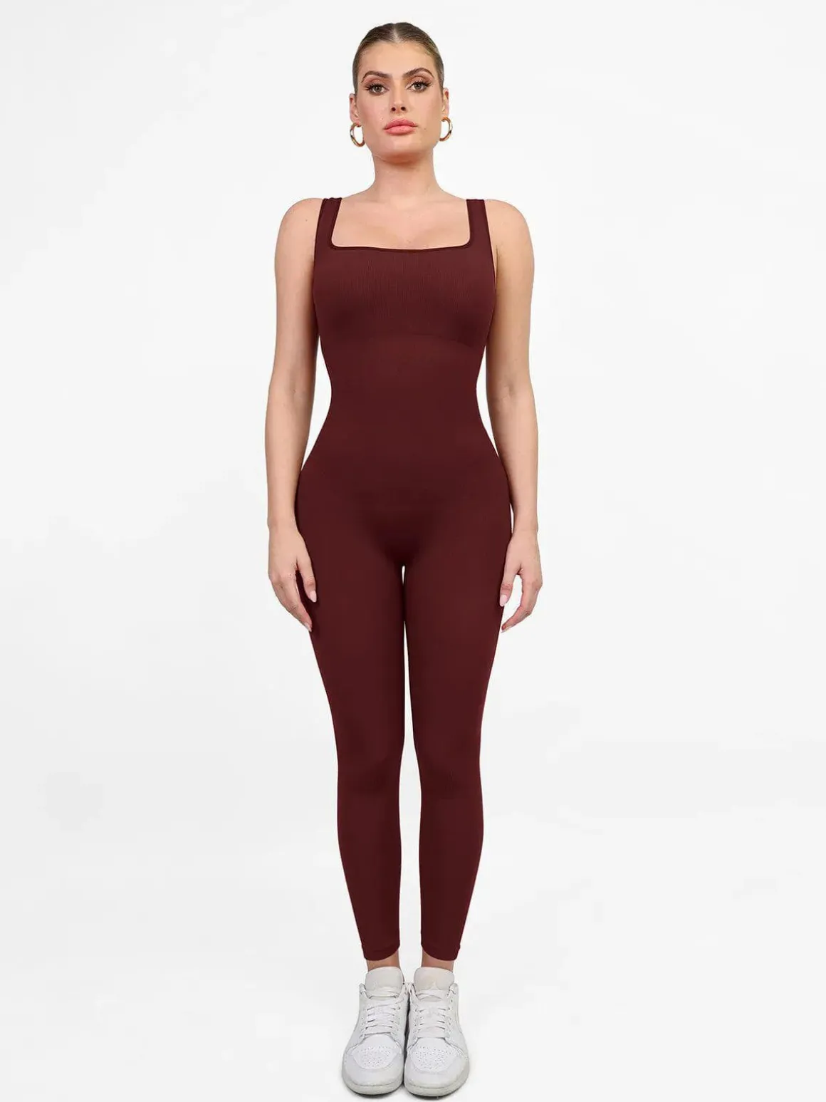 Shapewear Seamless Long Sleeve & Square Neck Sleeveless Jumpsuits