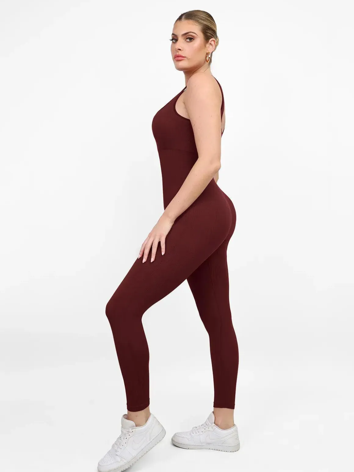 Shapewear Seamless Long Sleeve & Square Neck Sleeveless Jumpsuits