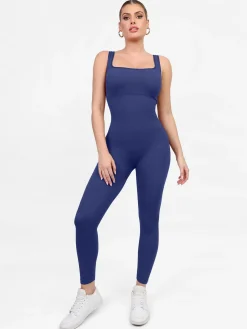 Shapewear Seamless Long Sleeve & Square Neck Sleeveless Jumpsuits